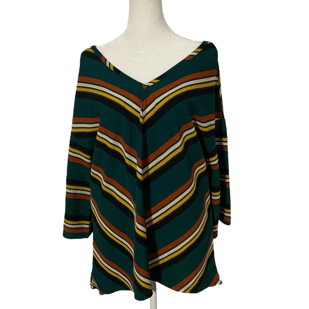 Goddess Wide Sleeve Striped Top